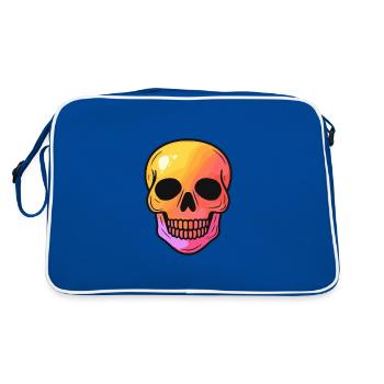 Zombie Halloween Squelette - Sac Retro - bleu/blanc - Dos