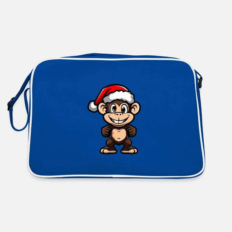 Monkey Christmas Retro Bag