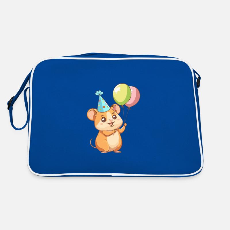 Hamster Geburtstag Baby Retro Tasche