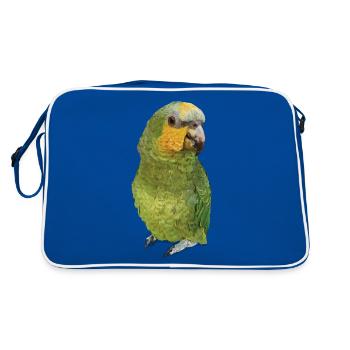 L’Amazone à ailes oranges - Sac Retro - bleu/blanc - Dos