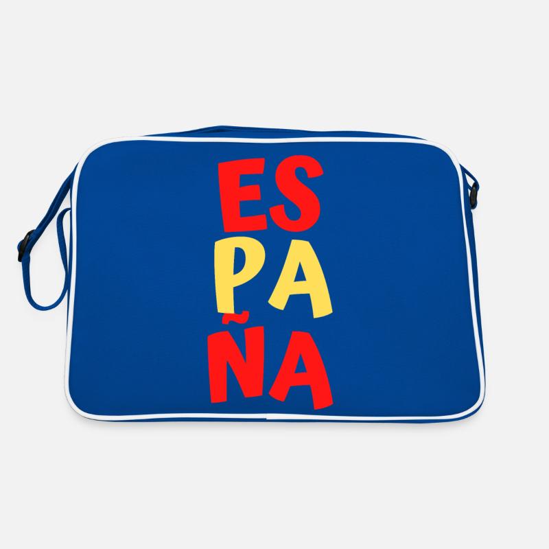 Espana Spanien Spain España - Retro Tasche - Blau/Weiß