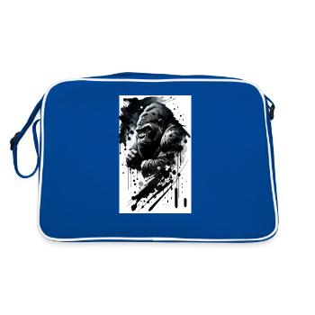 Sublime Gorilla T-Shirt - Sac Retro - bleu/blanc - Dos