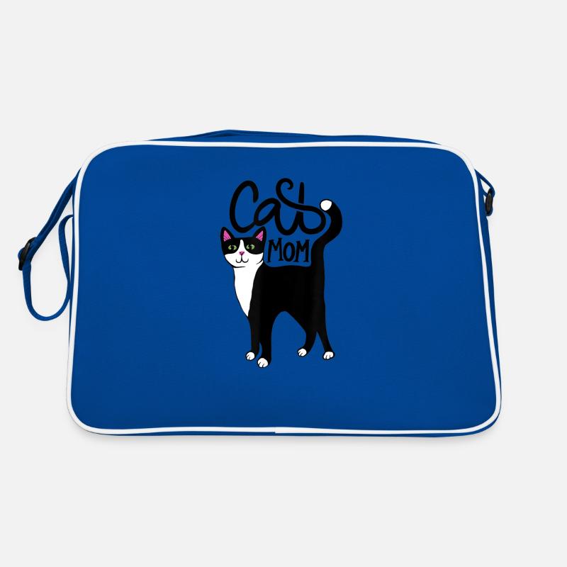 Katzen Mutter Cat Mom Mama Retro Tasche
