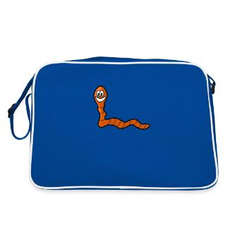 Zilk le ver de terre - Sac Retro - bleu/blanc - Dos