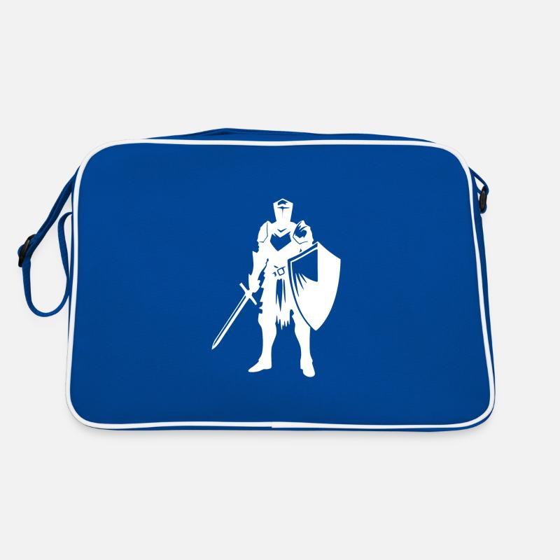 Noble chevalier avec bouclier et épée Sac Retro