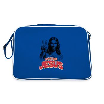 Love Like Jesus Movie Poster Style - Retro Bag - blue/white - Back