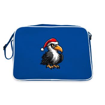 Harpy Bird Christmas - Retro Bag - blue/white - Back