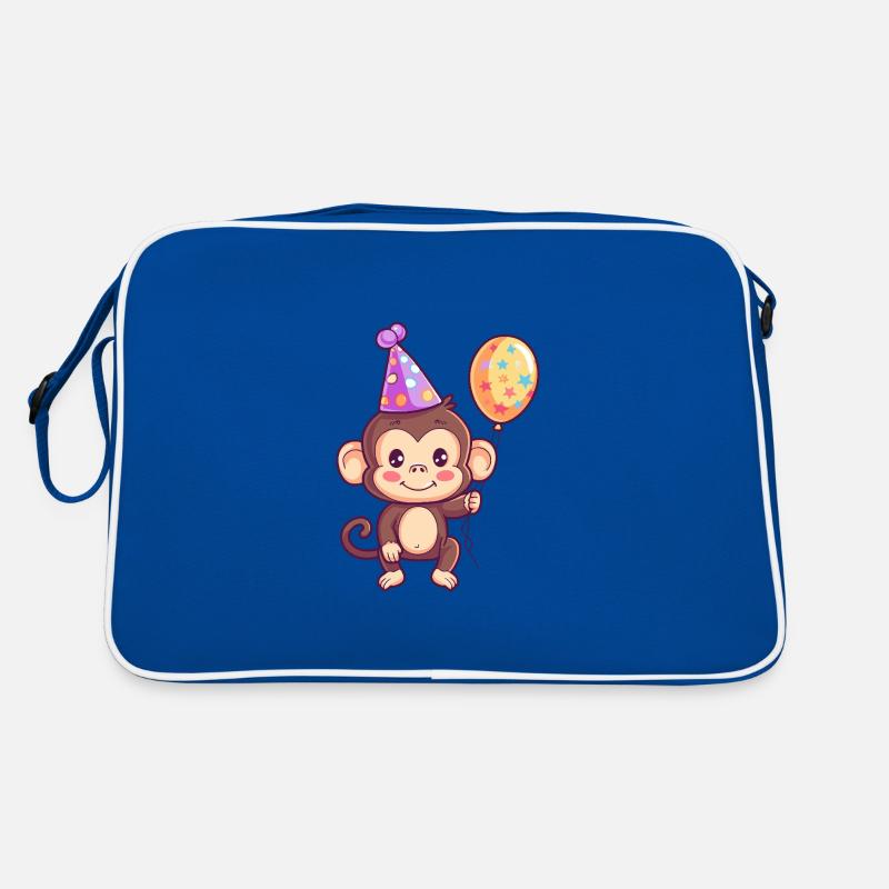 Singe Anniversaire Bébé Sac Retro
