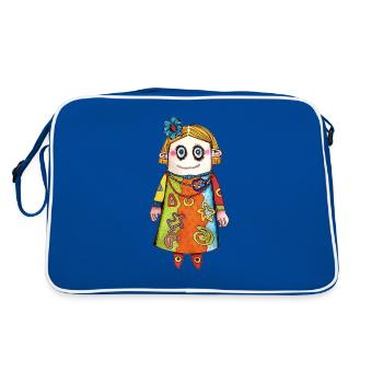Vauda la poupée - Sac Retro - bleu/blanc - Dos
