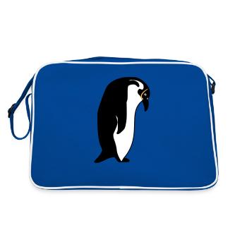 manchot - Sac Retro - bleu/blanc - Dos