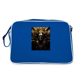 Golden psycho - Retro Tasche - Blau/Weiß - Hinten