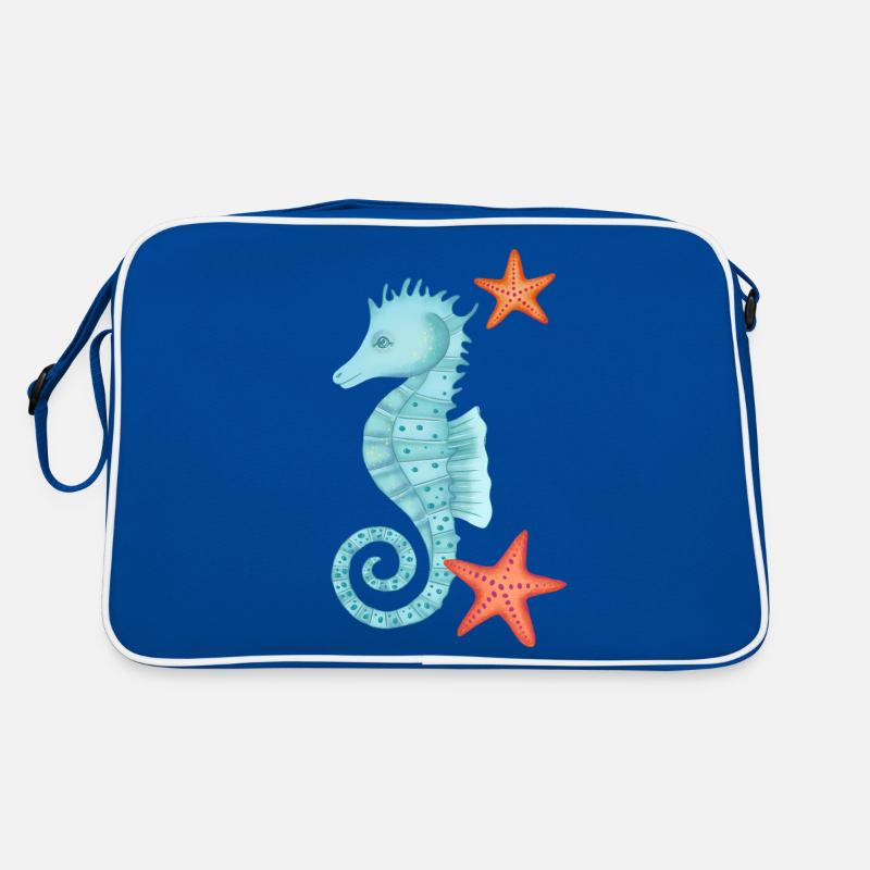 Hippocampes avec étoiles de mer Sac Retro