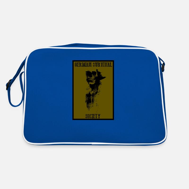 new project1 - Retro Tasche - Blau/Weiß