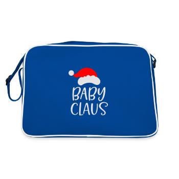 T-shirt amusant pour bébé Père Noël - Sac Retro - bleu/blanc - Dos