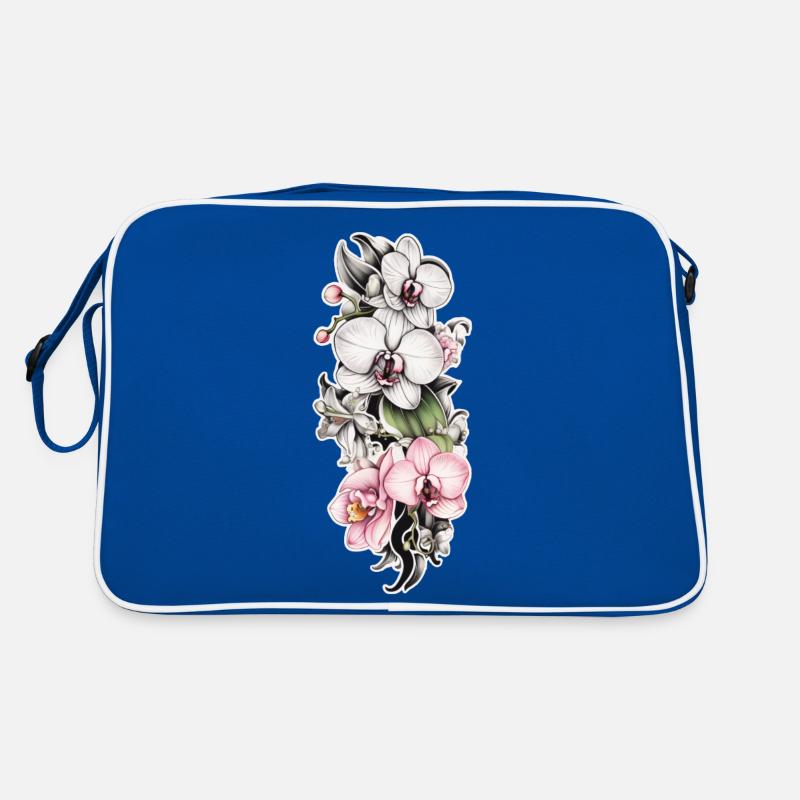 Orchidee rankend Retro Tasche