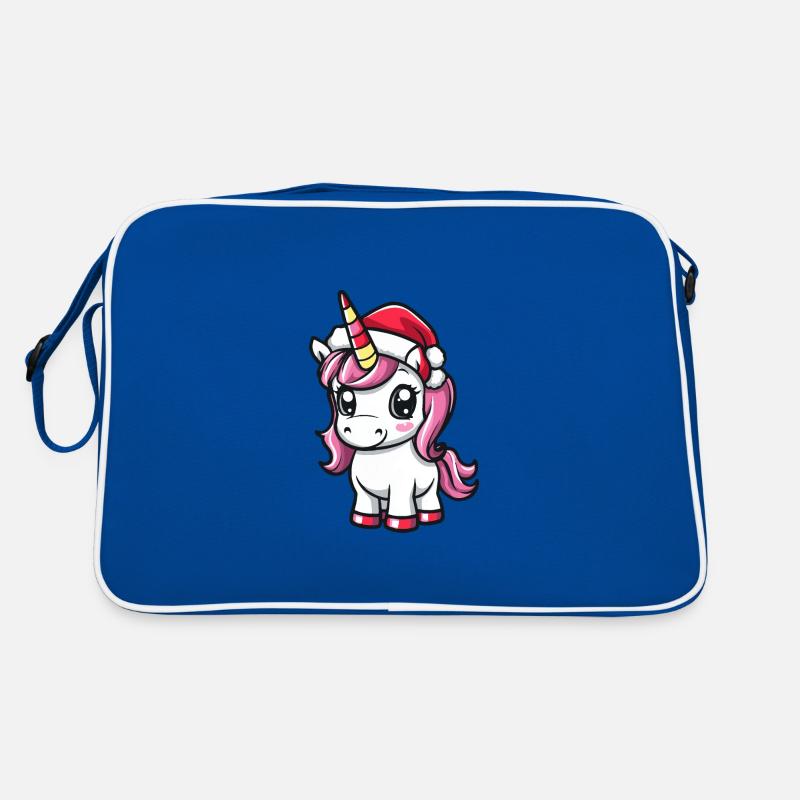 Einhorn Weihnachten Niedlich Retro Tasche