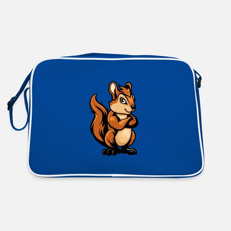 Eichhörnchen Comic Retro Tasche