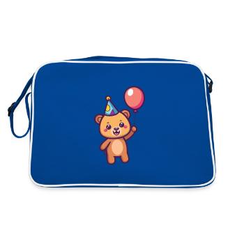 Ours Anniversaire Bébé - Sac Retro - bleu/blanc - Dos