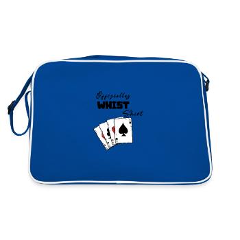 Whist Offizielles Shirt - Retro Tasche - Blau/Weiß - Hinten