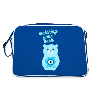 Mauvais Oeil Protection Ours - Sac Retro - bleu/blanc - Dos