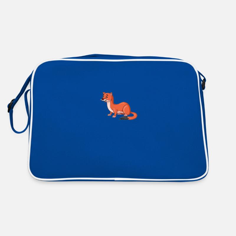 Wiesel - Retro Tasche - Blau/Weiß