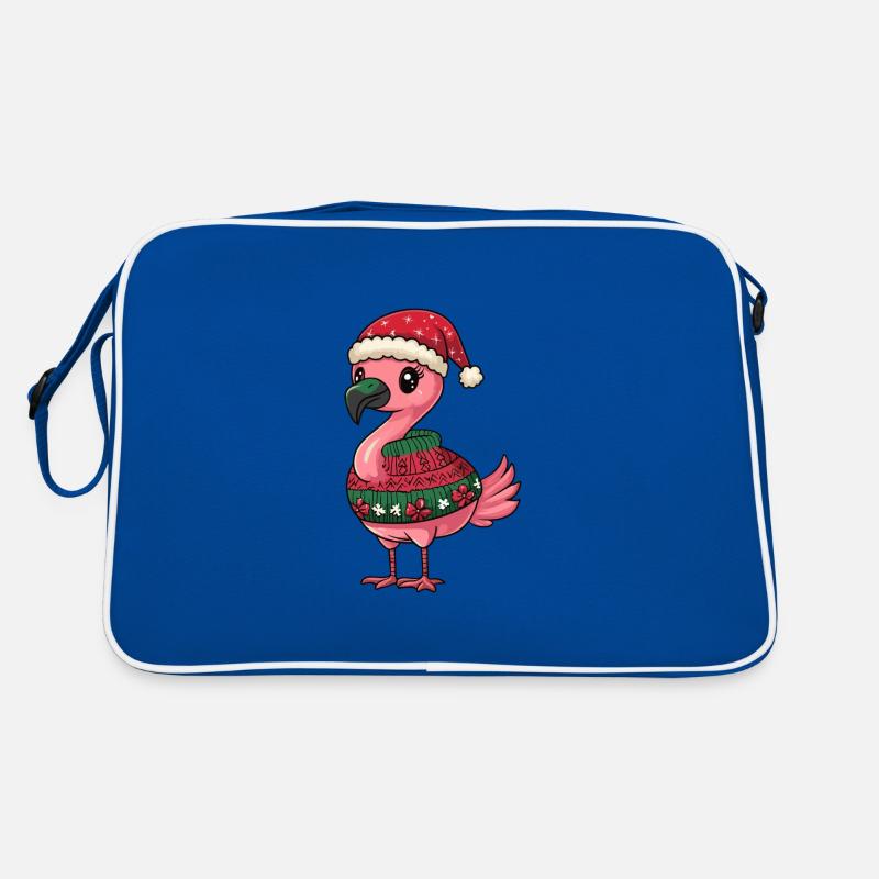 Flamingo Weihnachten Comic Retro Tasche