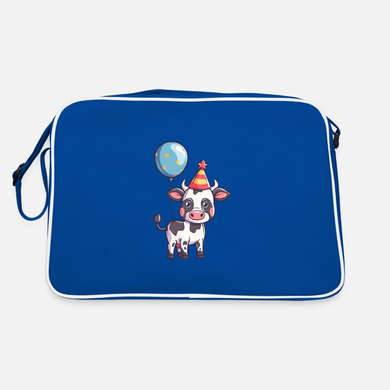 Vache Anniversaire Bébé Sac Retro