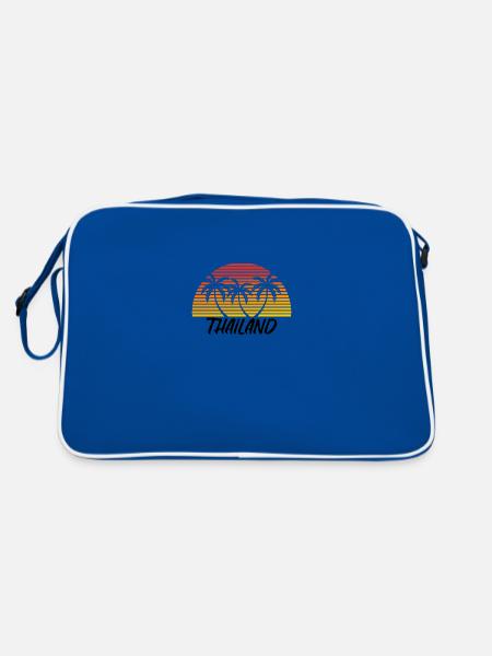 Thailand - Retro Bag - blue/white - Back
