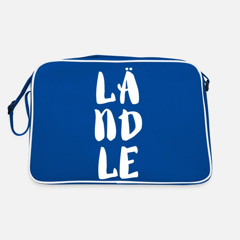 Ländle - Retro Tasche - Blau/Weiß