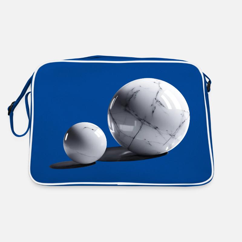 Marmor Kugel/Sphäre Retro Tasche