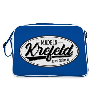 Krefeld Original - Retro Tasche - Blau/Weiß - Hinten