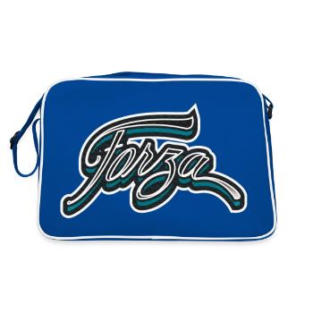 Power and strength - Retro Bag - blue/white - Back