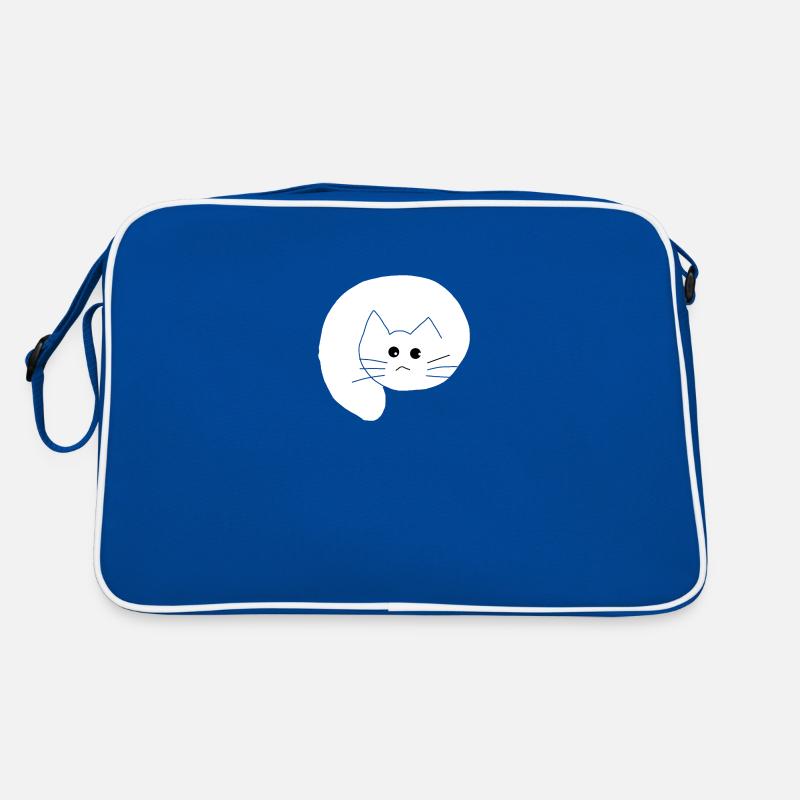 Chat blanc 1 Sac Retro