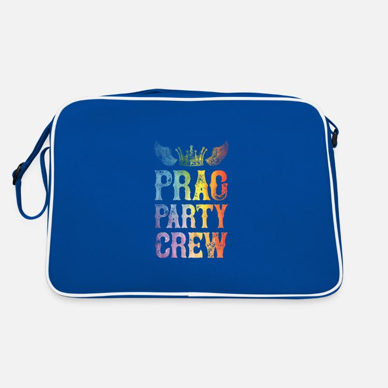Prague Party Crew Saying Retro Bag