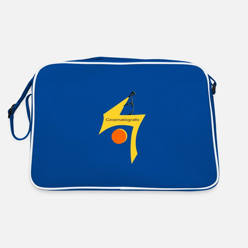Kinematograph - Retro Tasche - Blau/Weiß