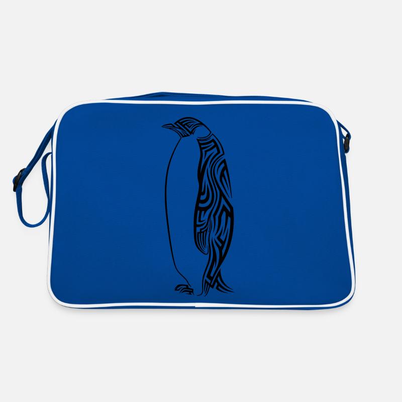 Pinguin Tribal Tattoo Retro Tasche