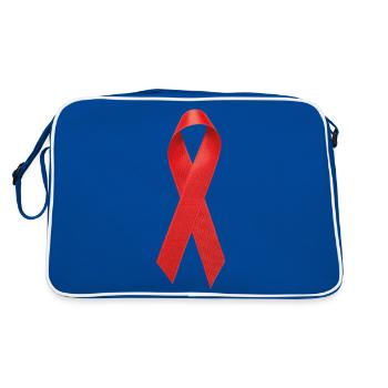 Red Ribbon - Retro Bag - blue/white - Back