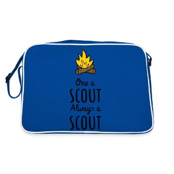 One a scout Always a scout - Retro Bag - blue/white - Back