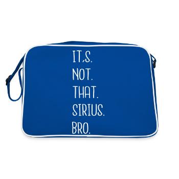 space ship conspiracy bday birthday gift gift - Retro Bag - blue/white - Back