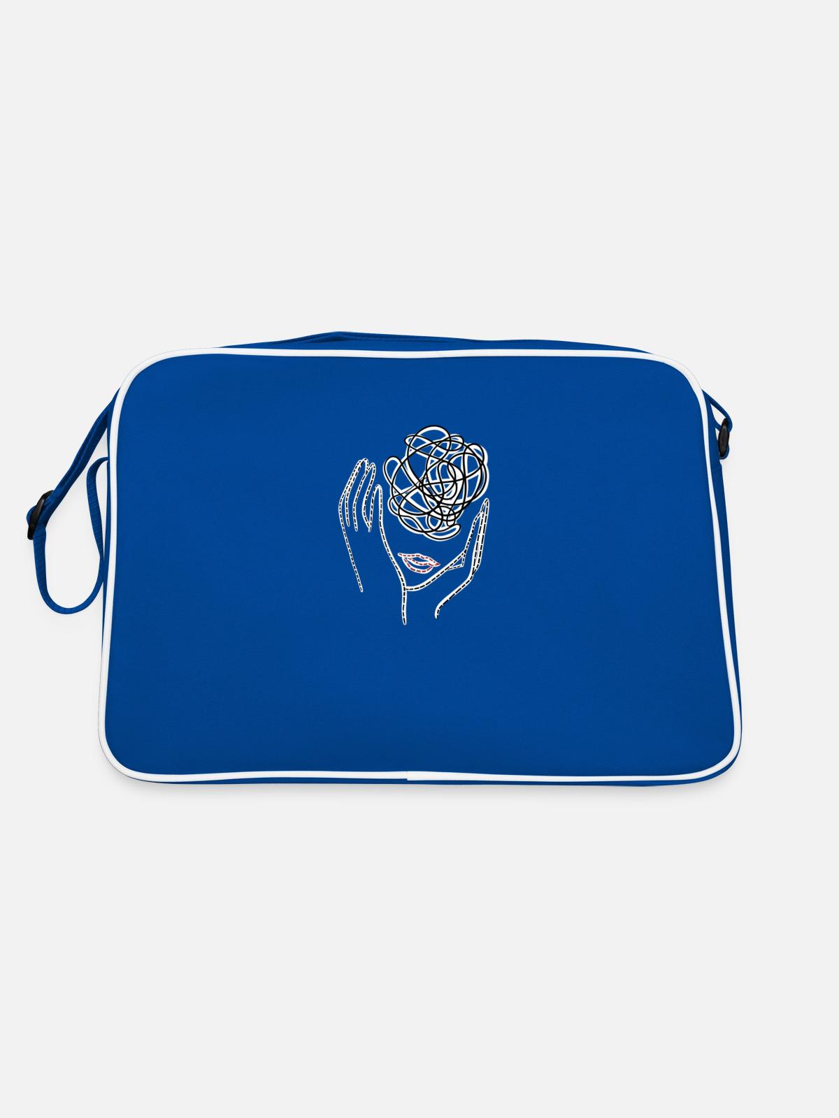 Confusion - Sac Retro - bleu/blanc - Dos