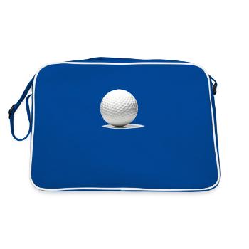 La balle de golf. - Sac Retro - bleu/blanc - Dos