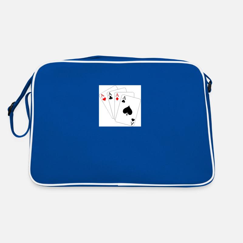 carré d as - Sac Retro - bleu/blanc