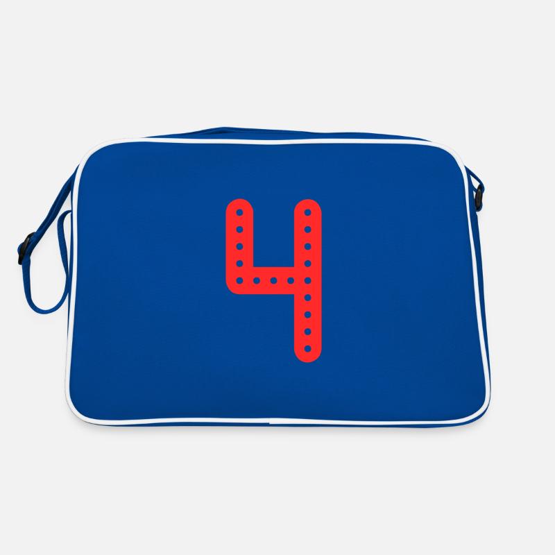 4 ANS. 4e ANNIVERSAIRE. ANNIVERSAIRE 4 ANS. 4 Sac Retro