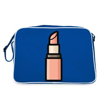 lipstick - Retro Bag - blue/white - Back