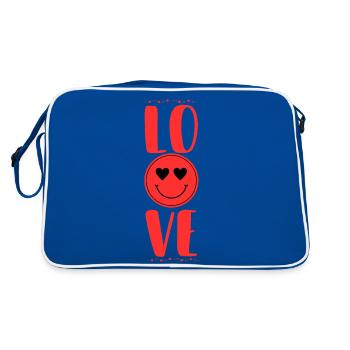 Sourire d’amour - Sac Retro - bleu/blanc - Dos