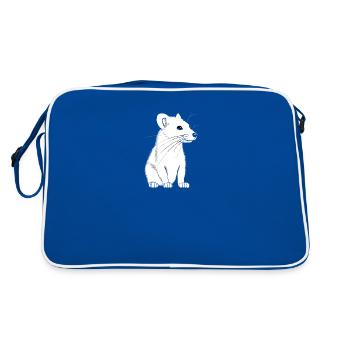 Furet espiègle - Sac Retro - bleu/blanc - Dos