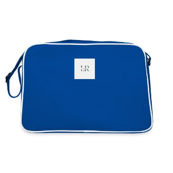 LEXrole - Retro Tasche - Blau/Weiß - Hinten