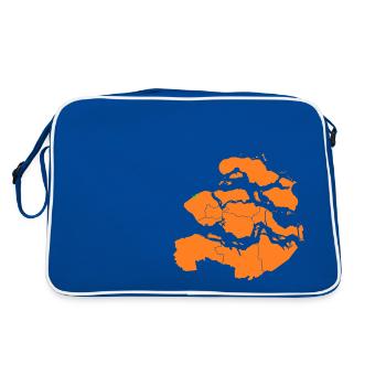 Zeeland Domburg - Retro Tasche - Blau/Weiß - Hinten