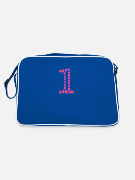 1. 1 year. 1st ANNIVERSARY. 1 YEAR ANNIVERSARY - Retro Bag - blue/white - Back