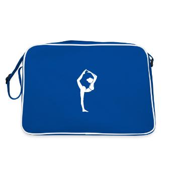 L’art du yoga : l’équilibre parfait comme mode de vie - Sac Retro - bleu/blanc - Dos